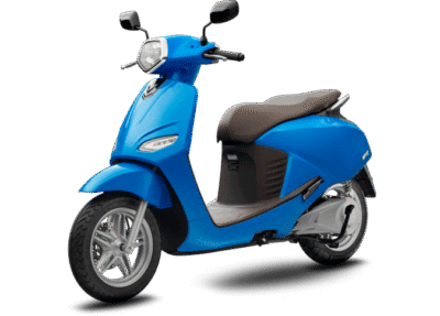 Xe may dien VinFast Vento mau xanh yen nau