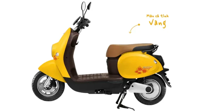 xe may dien vinfast motio 2025 mau vang